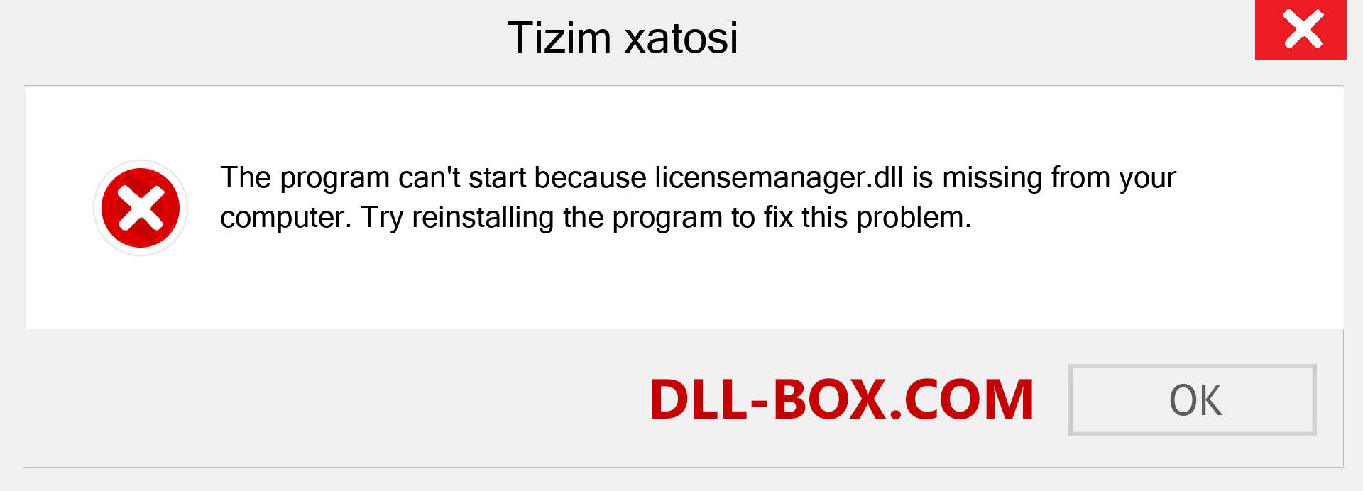 licensemanager.dll fayli yo'qolganmi?. Windows 7, 8, 10 uchun yuklab olish - Windowsda licensemanager dll etishmayotgan xatoni tuzating, rasmlar, rasmlar